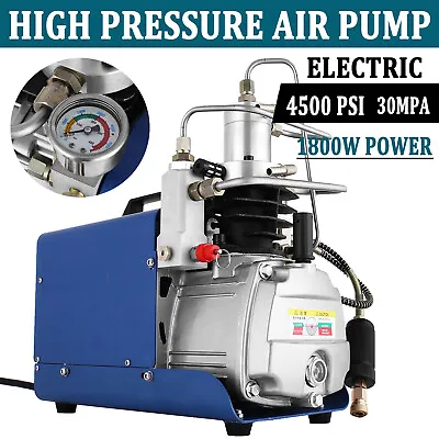YONG HENG 110V 30MPa  Air Compressor Electric PCP Pump 4500PSI High Pressure • $240.50