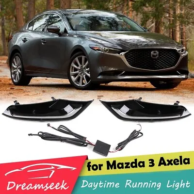 LED DRL For Mazda 3 Axela 2019-2022 Daytime Running Light W/ Dynamic Turn Signal • $69.34