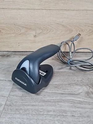 Datalogic Touch65 TD1100 USB Handheld Barcode Scanner And Desk Holder Tested UK • £14.95