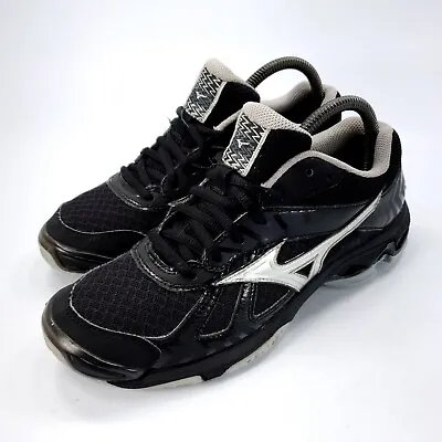 Mizuno Wave Bolt 7 Lace Up Athletic Training Shoe Womens Size 8 V1GC186003 Black • $28.89