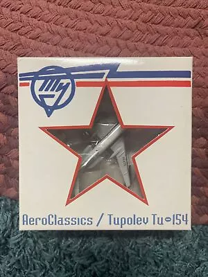 TUPOLEV TU154 M Reg:CU-T1253 Aeroclassic 1:400 Scale Diecast • $50