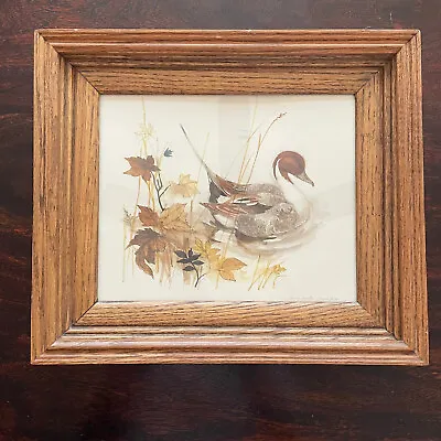 Danish Artist MADS STAGE Signed Watercolor Lithographs DUCK Mallard FALL AUTUMN • $19.57