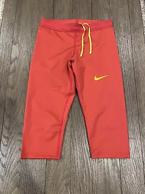 Mens Nike Pro Elite 3/4 Usc Trojans Speed Tights Compression Pants Small Red • $52.50