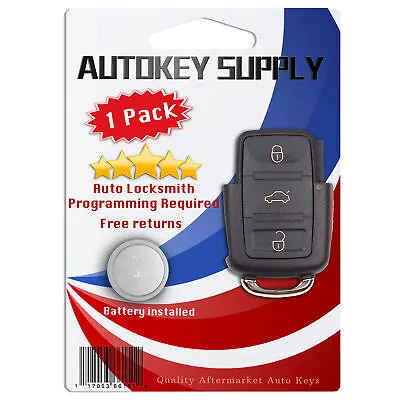 $13.45 • Buy Replacement For VW GTI 99 2000 01 2002 2003 2004 2005 2006 Remote Flip Key Fob