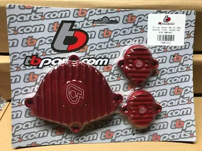 $84.95 • Buy Kawasaki KLX110 DRZ 110 Billet Engine Covers RED Cam & Tappet TB Parts TBW1442