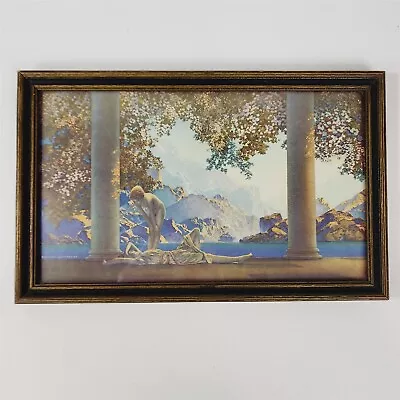 Maxfield Parrish Print Daybreak Framed Reinthal & Newman Portland Oregon • $49.95