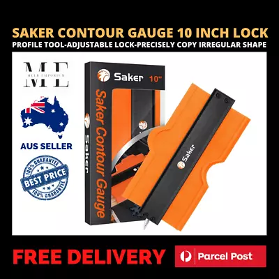 Saker Contour Gauge (10 Inch Lock) Profile Tool- Adjustable Lock-Precisely Copy • $91.95