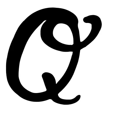 Q Monogram Letter Initial Fall Font Vinyl Decal Sticker For Home Cup Wall A1814 • $2.25