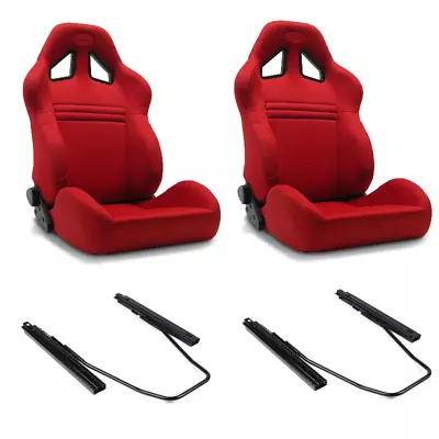 SAAS Kombat Seats (2) With Sliders Dual Recline Red ADR Compliant • $840