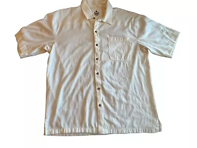 Men’s Duke Kahanamoku Hawaiian Shirt Cream Size XL • $24.49