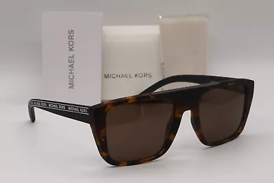 New Michael Kors Mk 2159 300673 Byron Havana White Authentic Sunglasses 55-19 • $42