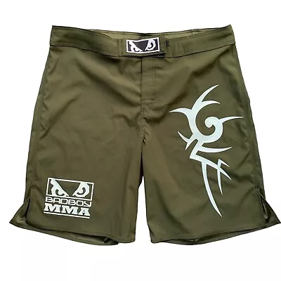 Bad Boy Pro Series Men’s 42 Fight MMA Grappling UFC Training Shorts Green • $39.97