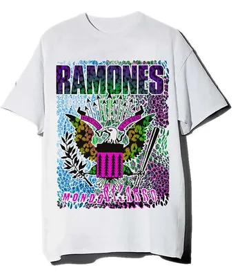 Ramones Animal Skin White T-Shirt NEW OFFICIAL • £14.99