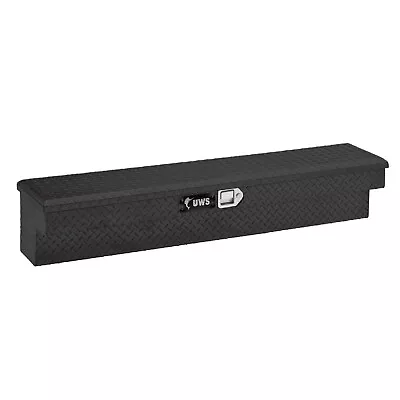 UWS EC30102 Universal Gloss Black Aluminum 48  Single Lid Truck Side Tool Box • $496.95