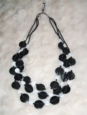 Black & White M&S Necklace 20 Ins • £1.50