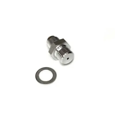 Turbo Oil Feed Adapter Kit M12x1.5mm / 1.5mm Hole To -4AN For Volvo TD04H TD04HL • $9.99