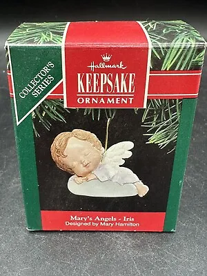 1991 Hallmark Ornament QX4279 IRIS:  Mary's Angels Series #4 In Orig Box #19647 • $34.99