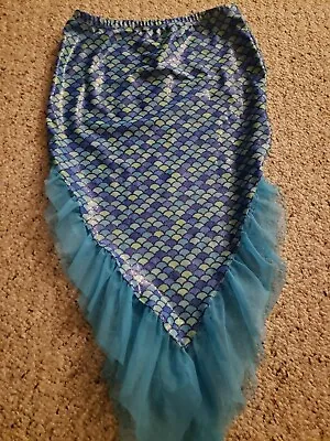 Wonder Nat Mermaid Tail Swim Cover Skirt Girls Size 7-8 Little Mermaid Costume • $9.99