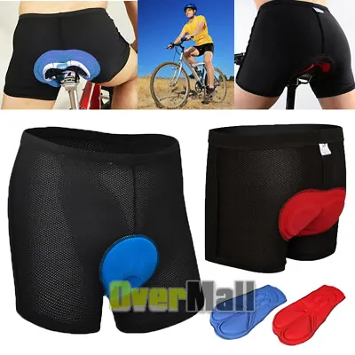 Mens 3D Padded Underwear Cycling Shorts Bicycle Road Mountain Bike Biking Pants • $8.99