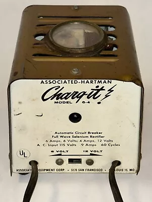 CHARG-IT! Battery Charger Associated-Hartman Equip Vintage AS-IS Parts Repair • $7.99