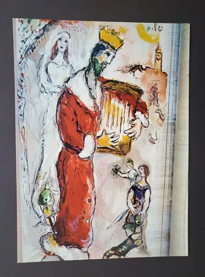 Marc Chagall  The Exodus   Mounted  Offset Lithograph  1968 • $39.99