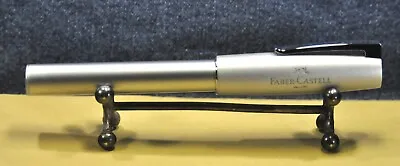  Faber-Castell   LOOM  Metallic Silver&CT    F  Nib  NEW  German  Fountain  Pen • $63.96