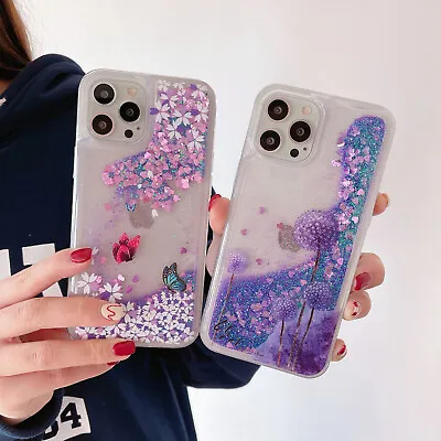 Dandelion Quicksand Glitter For IPhone Samsung Soft Phone Case Cover Skin Girl • $6.34