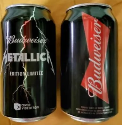 METALLICA Budweiser Limited Edition Collector Beer Can 2015 Only Sold In Quebec • $5.83
