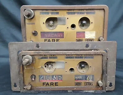 Vintage Pair Of Taxi Cab Meters • $125