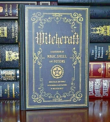 Witchcraft Handbook Of Magic Spells And Potions New Collectible Hardcover Gift • £17.19