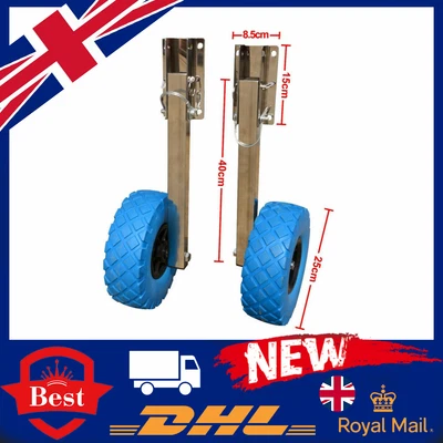 £69 • Buy Easy Fold Launching Wheels  Transom For Boat Inflatable Dinghy