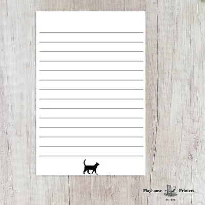 4 X 6 Lined Notepads | Cat Design | 60# Opaque Paper | 60 Sheets/pad (10 Pack) • £24.70