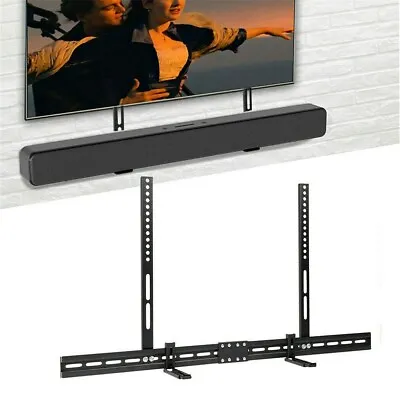 $26.92 • Buy Adjustable TV Wall Bracket Soundbar Mount Holder Sound Bar Speaker Rack Universa