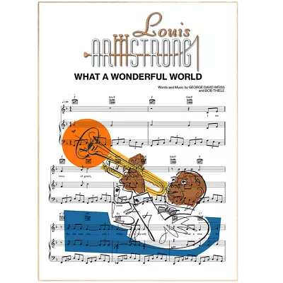 Louis Armstrong - What A Wonderful World Poster • £5.99