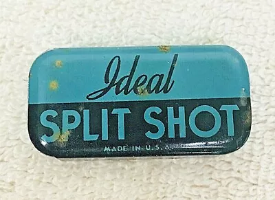 Vintage Ideal Split Shot Fishing Tin Box 1 3/4 X 7/8 • $16.50