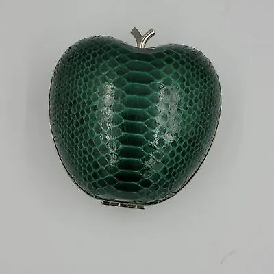 Annie Exotic Leather Apple Minaudiere Mini Bag Green Vintage  • $99.97