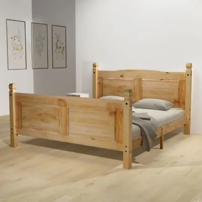 Modern Wooden Solid Wood Pine 160x200 Cm Queen Size Bed Frame Base Frames  • £276.99