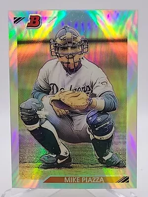 2002 Bowman Chrome Refractor Mike Piazza Card 461 Bowman Chrome Rc Reprint • $3.35