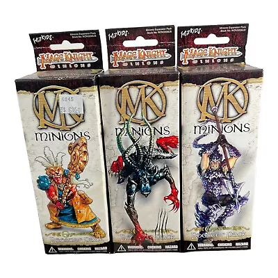 3 Mage Knight Minions Booster Packs Board Game Minis *NEW SEALED* Wizkids • $24