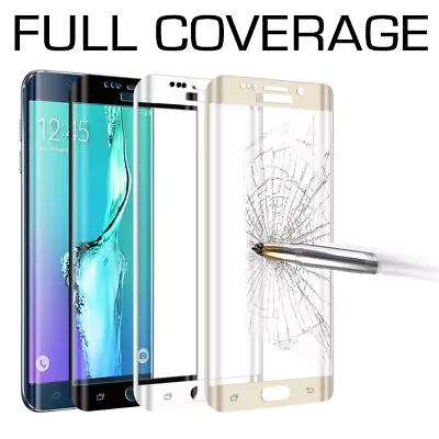 FULL COVERAGE Tempered Glass Screen Protector For Samsung Galaxy S7 S8 S9 Plus • $1.65