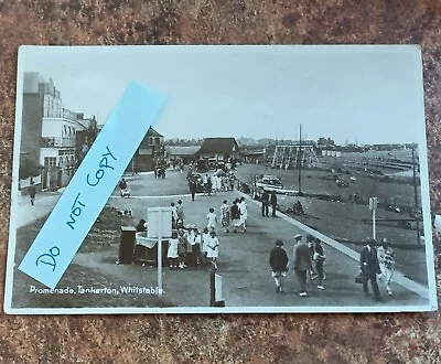 Tankerton Whitstable Kent Promenade 1930s Real Photo Card  • £5