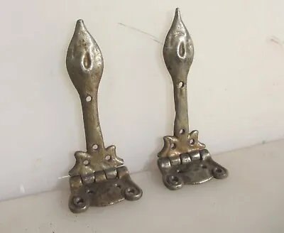 Vintage Iron Hinge Gate Strap Hardware Door Old Hinges Nouveau  6  - £15 A Pair • $18.94