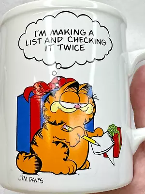 Vintage 1978 Garfield Christmas Mug • $13.95