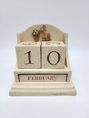 Hallmark Marjolein Bastin Natures Desk Perpetual Block Calendar Bunny • $11.19