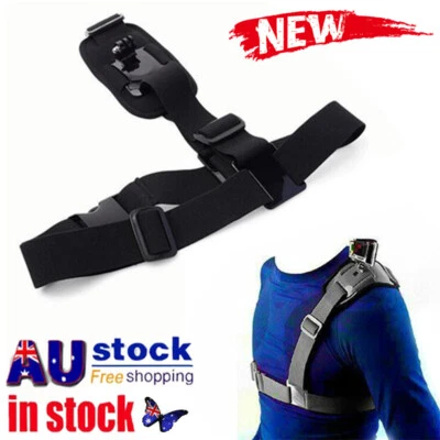 $14.68 • Buy Single Shoulder Strap Mount Chest Harness Belt Adapter For Gopro Hero 9 8 7 6 5