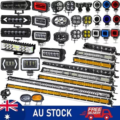 3  4  5  6  7  10  20  30  Inch Slim LED Work Light Bar Spot Flood Lamp SUV ATV • $31.31