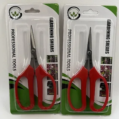 X2 6  Plant Trimmer Garden Pruning Scissors Stainless Shears Bonsai Flower Buds  • $9.99