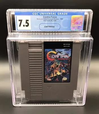 CONTRA FORCE Nintendo NES - Oval SoQ R USA ~ CGC GRADE 7.5 NOT VGA WATA • $449.99