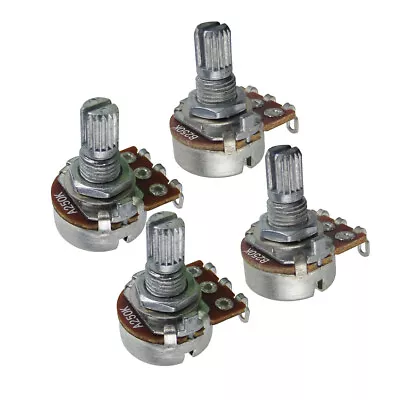 4pcs A/B 250/500K Guitar Mini Potentiometer Linear Taper 15mm Short Shaft Pots • $9.49