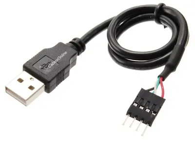 12-inch USB 2.0 A-Male To (1x4) 4-Pin IDC Motherboard Connector Adapter Cable • $7.97
